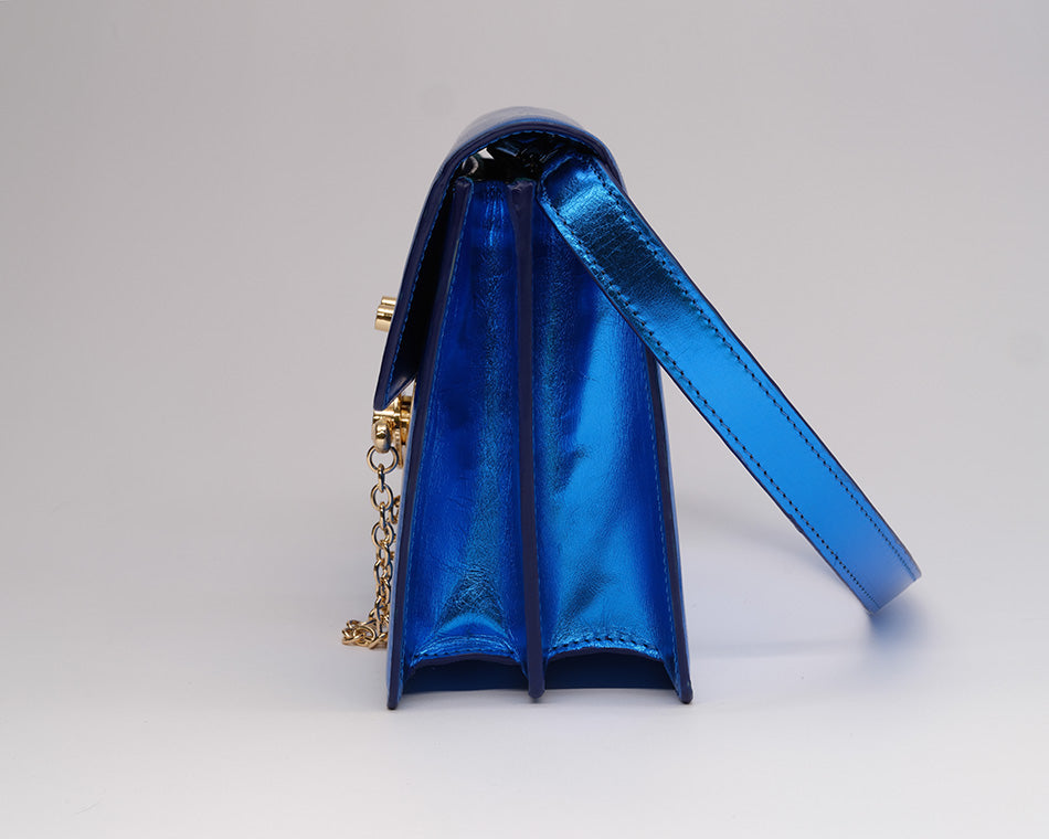 samantha mettalic blu